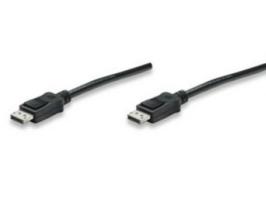 Cable DisplayPort 4K M MANHATTAN 306935, DisplayPort, DisplayPort, Negro, Macho/Macho